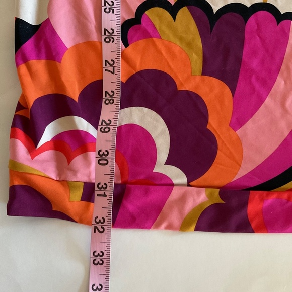 Trina Turk Fan Faire Multicolor Pink Boatneck Tunic Swim Cover Up Dress L $152 - Picture 11 of 11